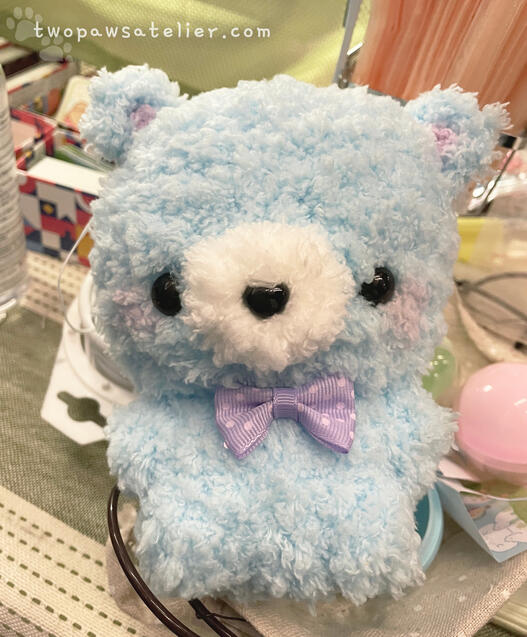 blue fluffy bear!